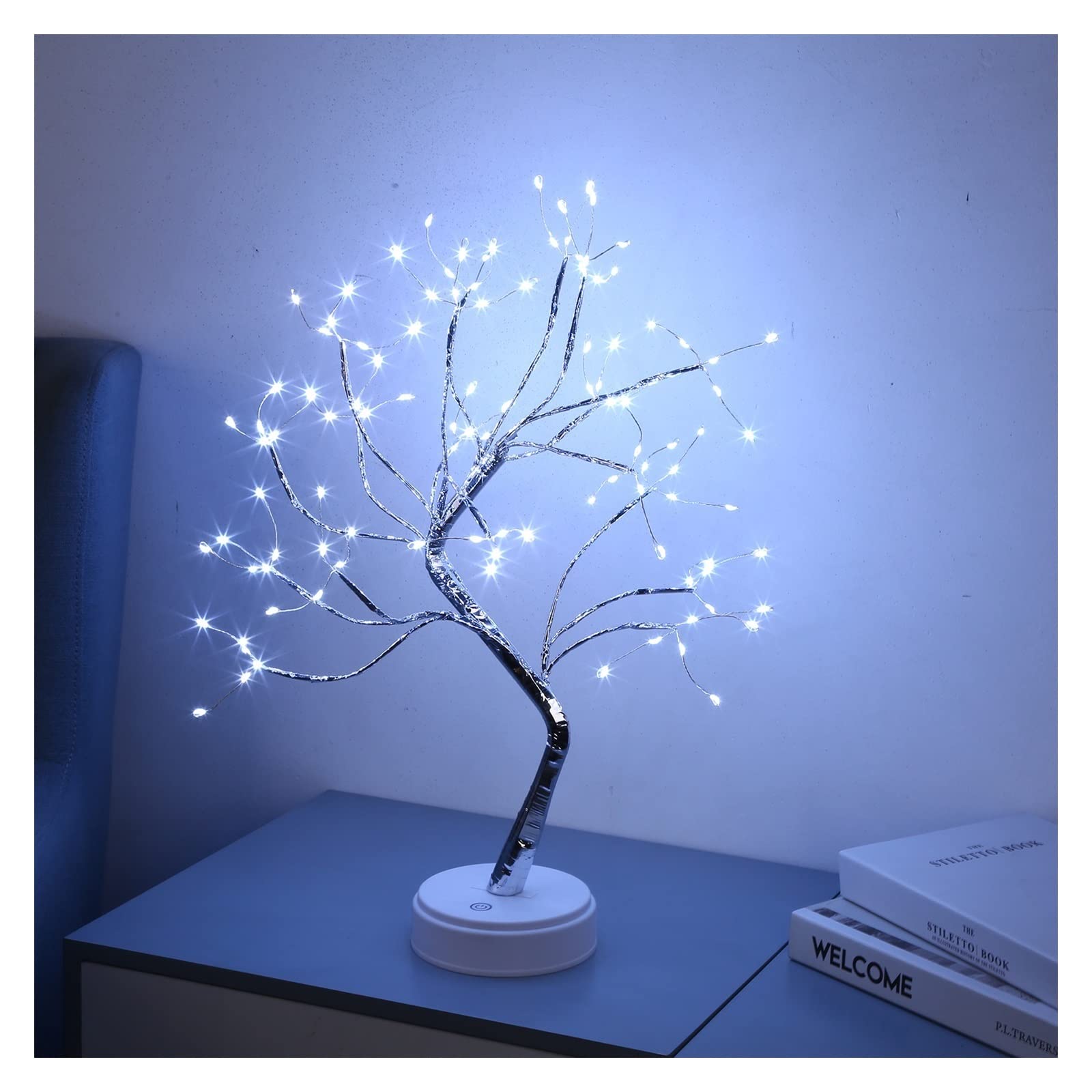 Lampy Podłogowe, Blat drzewko bonsai lekka gałąź USB lampa LED na wesele festiwal Home Decor LED lampa z drutu miedzianego