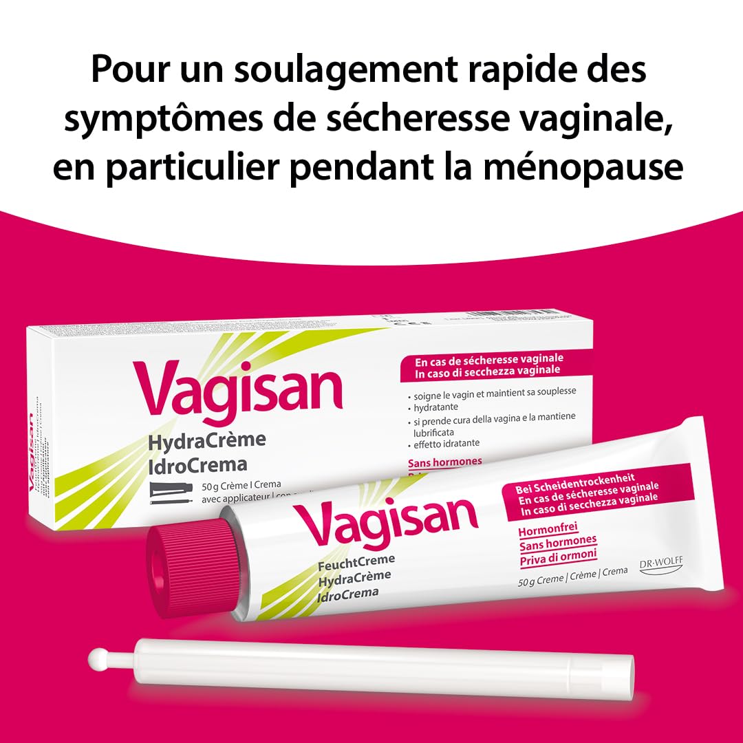 Vagisan Moisturising Cream – Crème intime hydratante | Sécheresse vaginale & irritation intime | Sans hormones | 50g