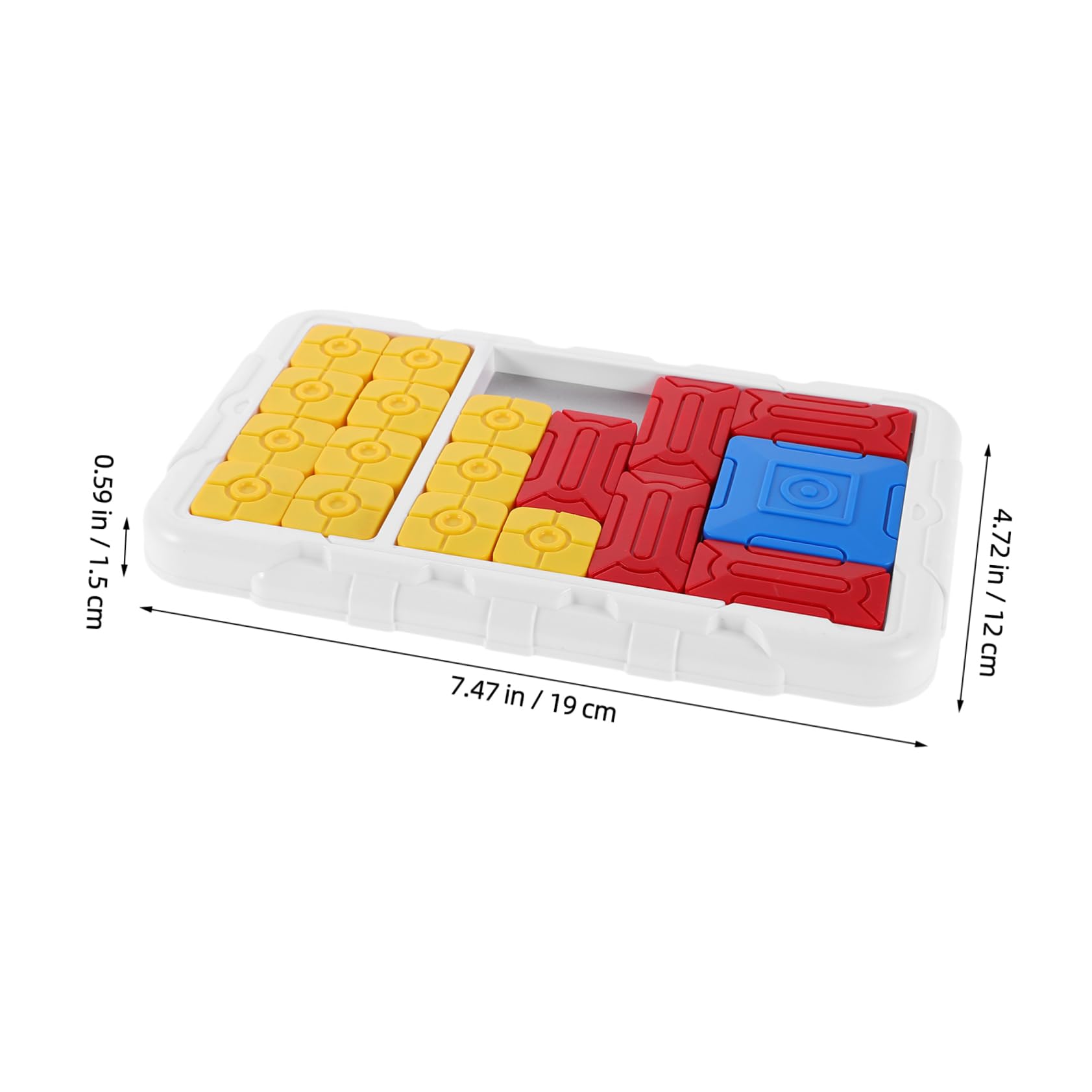 BESPORTBLE Slide Puzzle Game Portable Puzzle Board for Adults Develops Spatial Thinking Multilevel Challenges Compact Educational Game for Travel Birthdays