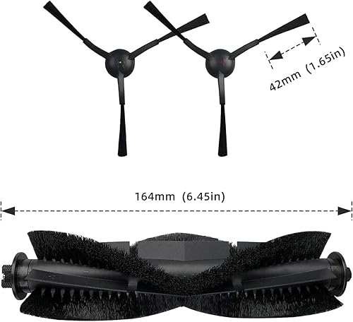 Miniatura 7 de Piezas de repuesto compatibles con Tikom G8000, G8000 Pro, Honiture G20, G20 Pro, Laresar Evol 3, Evol 3s aspiradora robótica, 2 cepillos