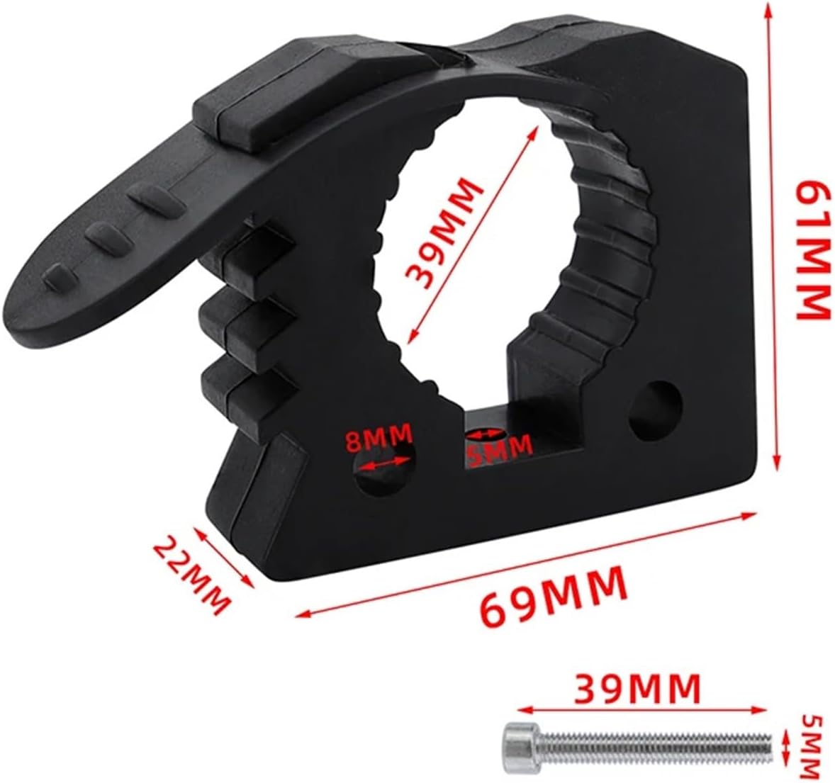 4/8 Pieces Rubber Clamps Quick Release Mounting Suitable For Automotive And Marine Accessory Installation Tools(4PCS)
