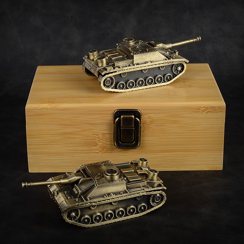 1:72 niemiecki Stug III Ausf.G szturmowy czołg z pistoletu szturmowego całkowicie metalowy model odlewany ciśnieniowo model wojskowy meble do ekspozycji (brązowy)