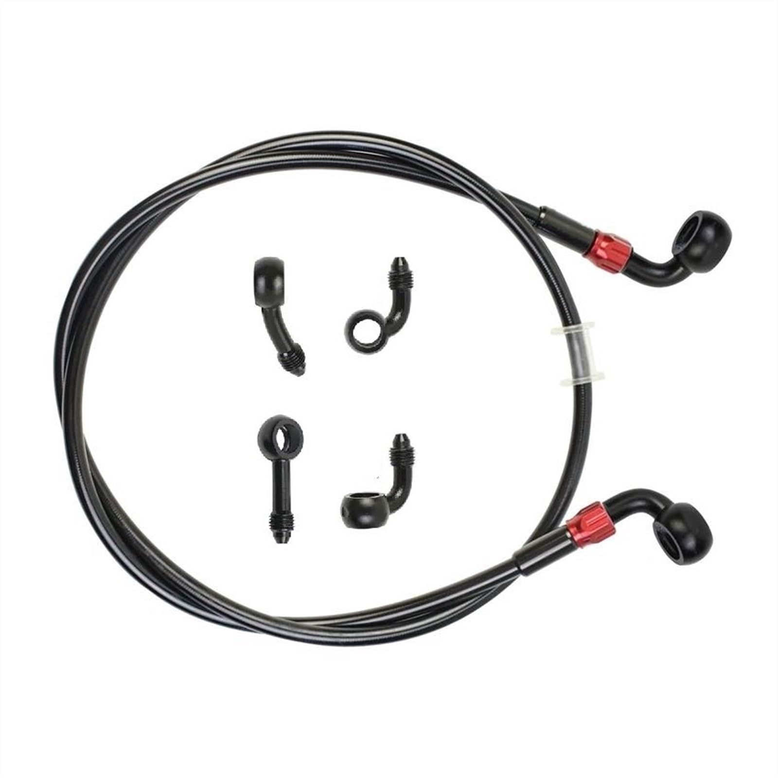 Ksxzw One Color Motorbike Part Diameter Is 10Mm Motorcycle Brake Hose Hydraulic Stainless Steel Braided Line Fluid Oil Tube 400Mm-2400Mm(2100Mm)