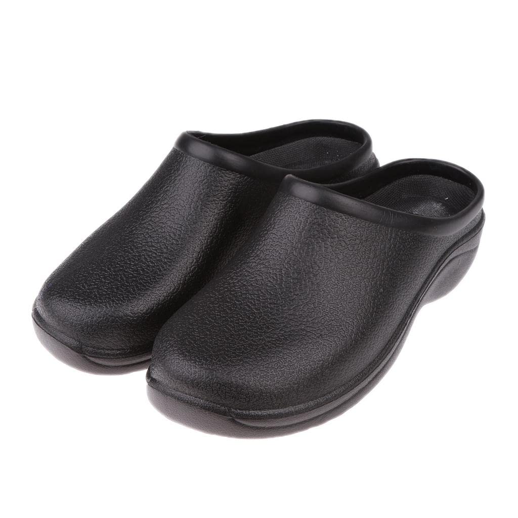 CALANDIS Pair of Men Women Slip Resistant Orthopedic Clogs Nurse Chef Strapless Shoes Black 39 | Occupational | Clothing Shoes & Accessories | Womens Shoes-picture-53