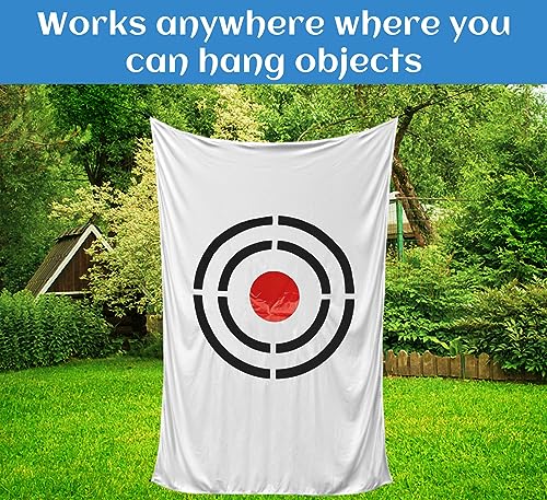 Golf Target Cloth for Net Replacement - 5x3FT White Indoor/Outdoor Golf Practice Target Training Aids