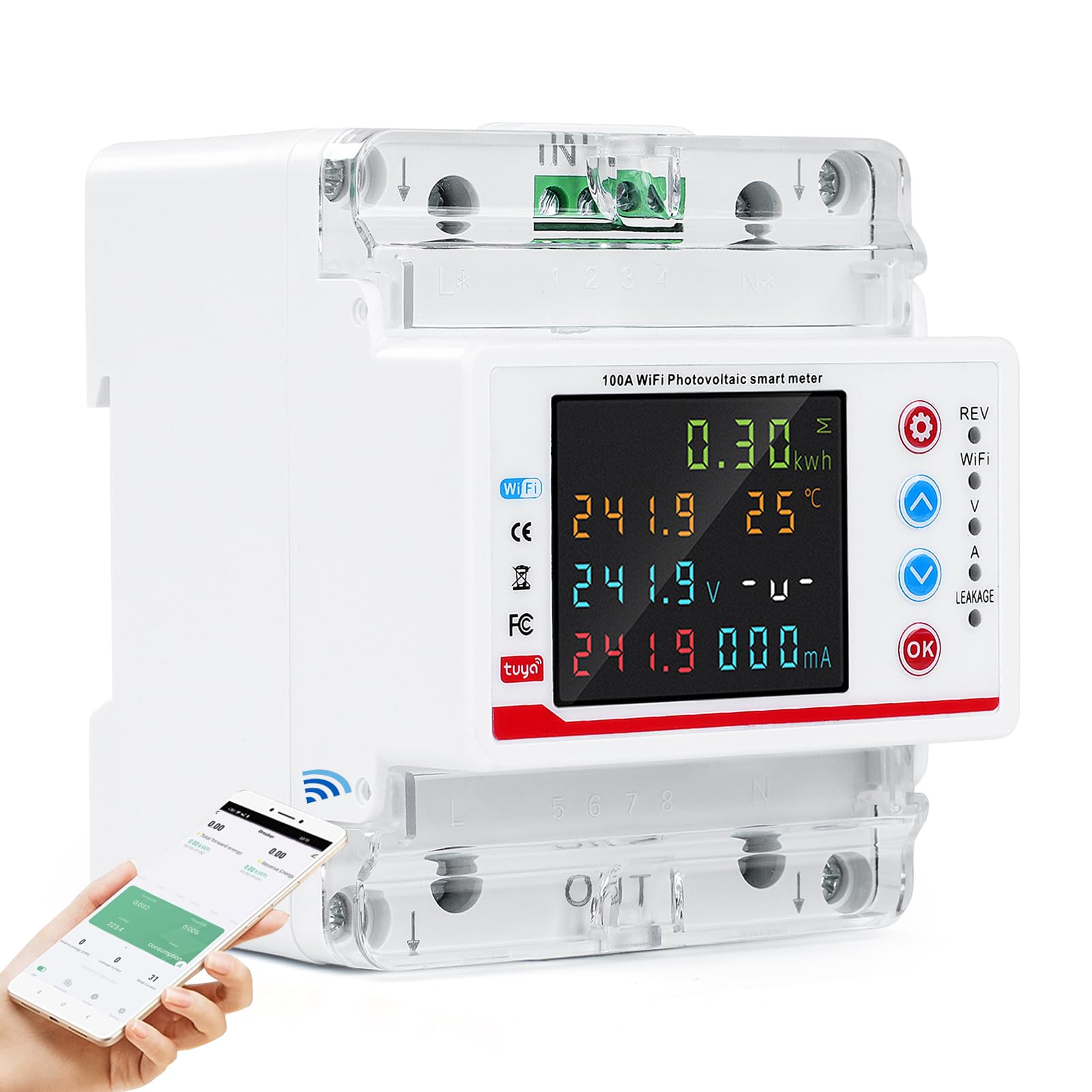 Contatore Di Corrente Alternata LCD Contatore Di Corrente Per - Foto 13