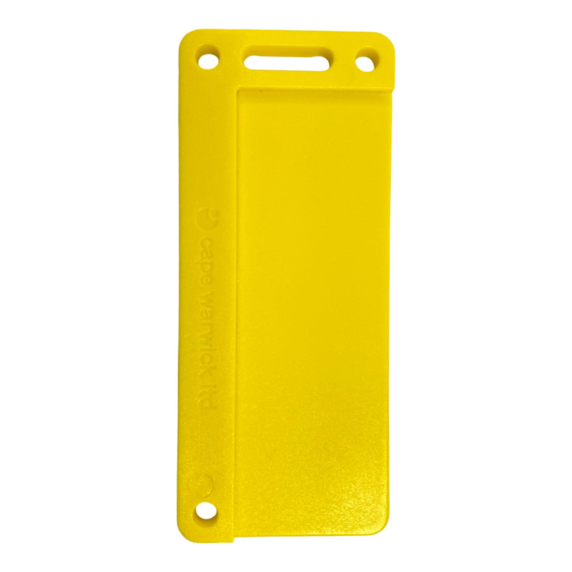 Cape Warwick Ltd Identification Labelling Tags Product, Tray, Key Tag, Luggage Tag, Care Home, Care, Medical Identification Tag, Marking System, Eyelet Hole Pack of 100 (Yellow, Large (90mm x 38mm))
