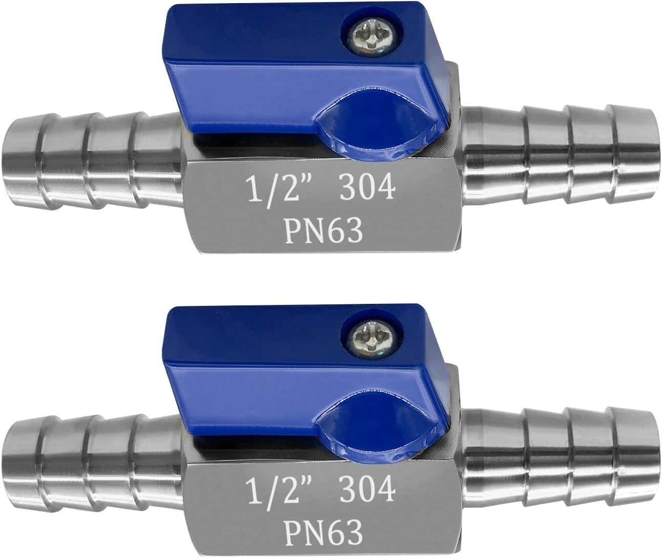 Stainless Steel 3/8" Mini Ball Valve Shut Off Valve 3/8" Hose Barb