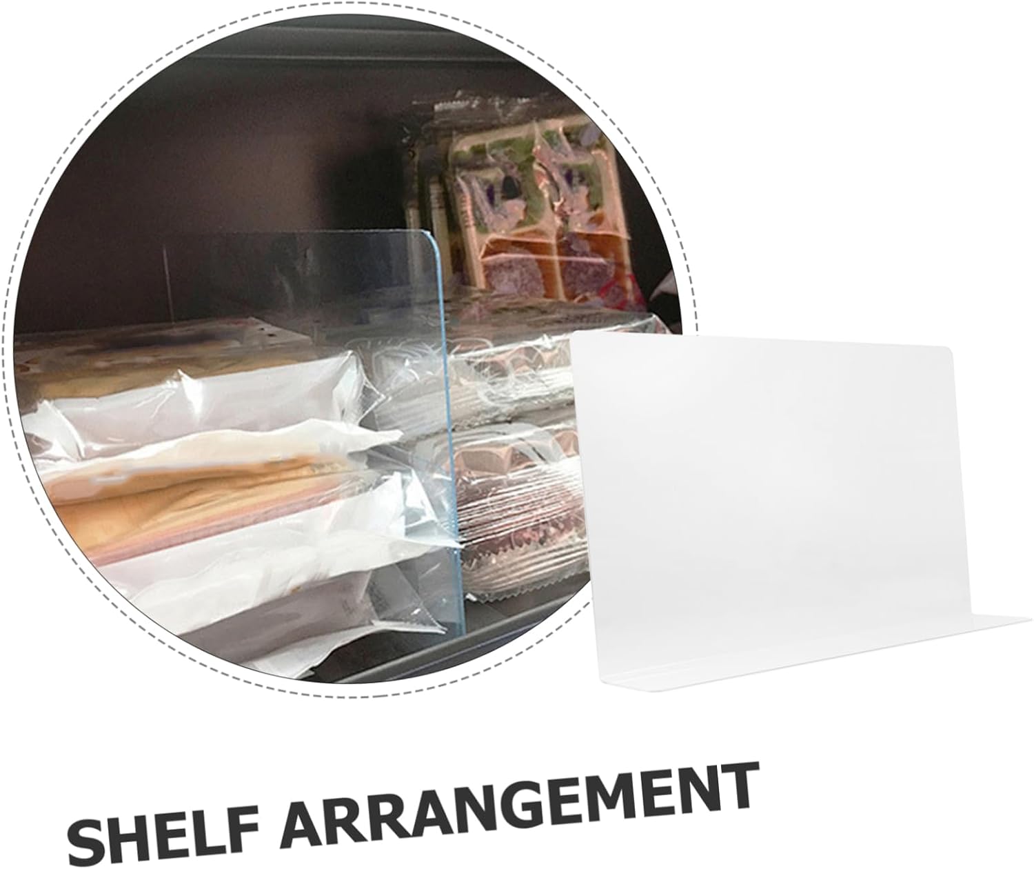 1 Set Shelf Shelves Organizer Cabinet Dividers Clear Riser Stackable Kitchen Convenient Closet Divider Wardrobe Divider Transparent Divider Wardrobe Shelving Divider PVC