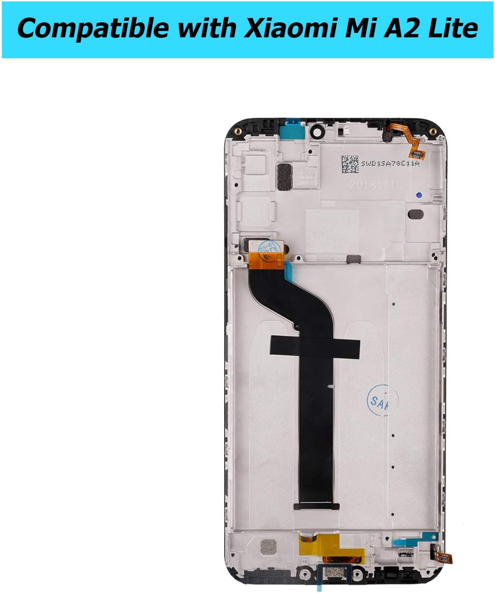 Rеvіеw Prоduсt E-YIIVIIL Replacement Screen Compatible with Xiaomi Mi A2 Lite/Xiaomi Redmi 6 Pro M1805D1SG LCD Display Assembly Touch Screen digitizer with Frame with Toolkit (Black)