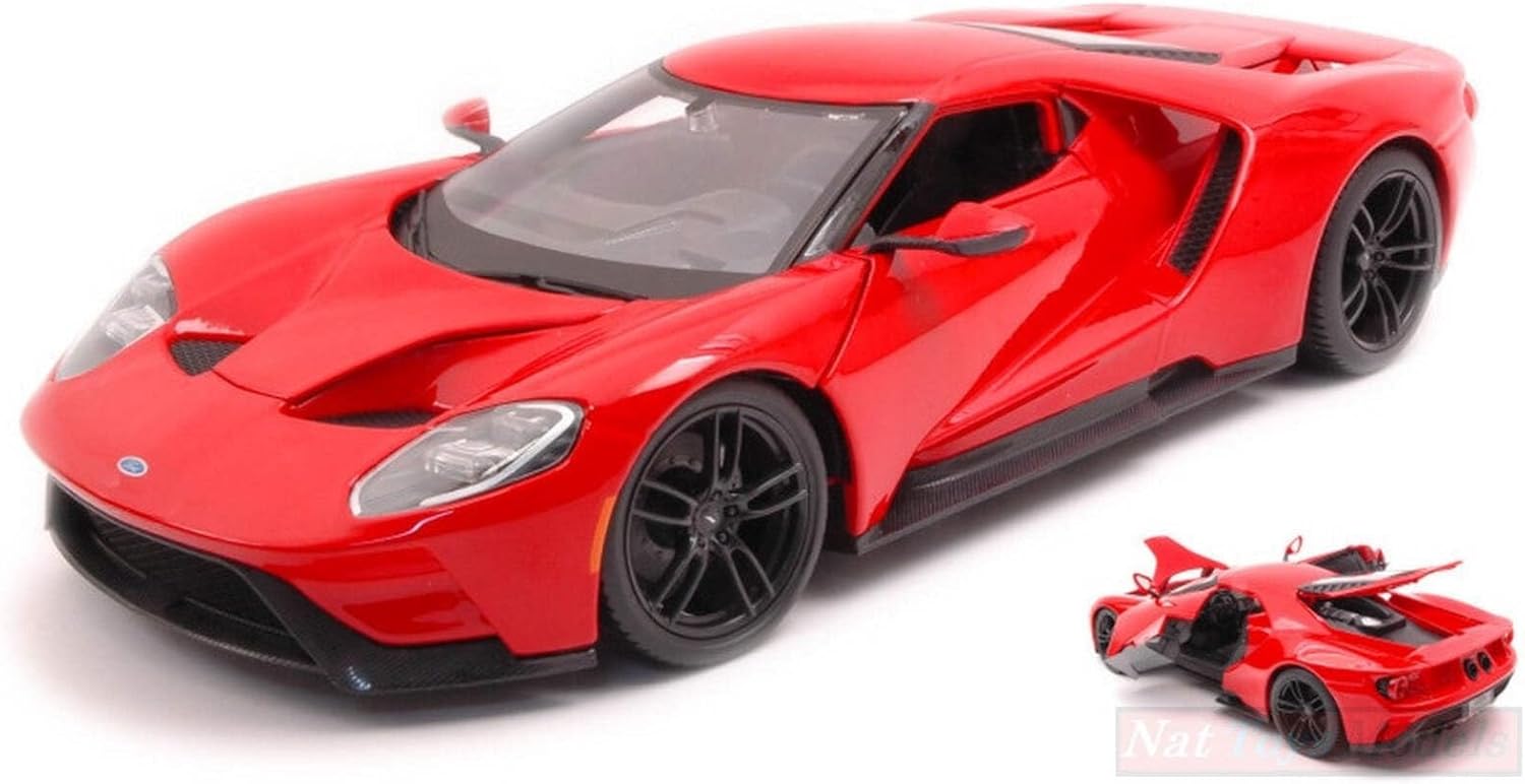 MODELLINO en Scala COMPATIBILE CON Ford GT 2017 RED 1:18 MAISTO MI31384RR