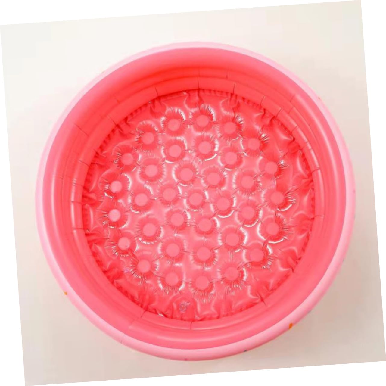 Pataugeoire Gonflable Ronde pour Garçon et Filles et Bébé, PVC Épais, Rose
