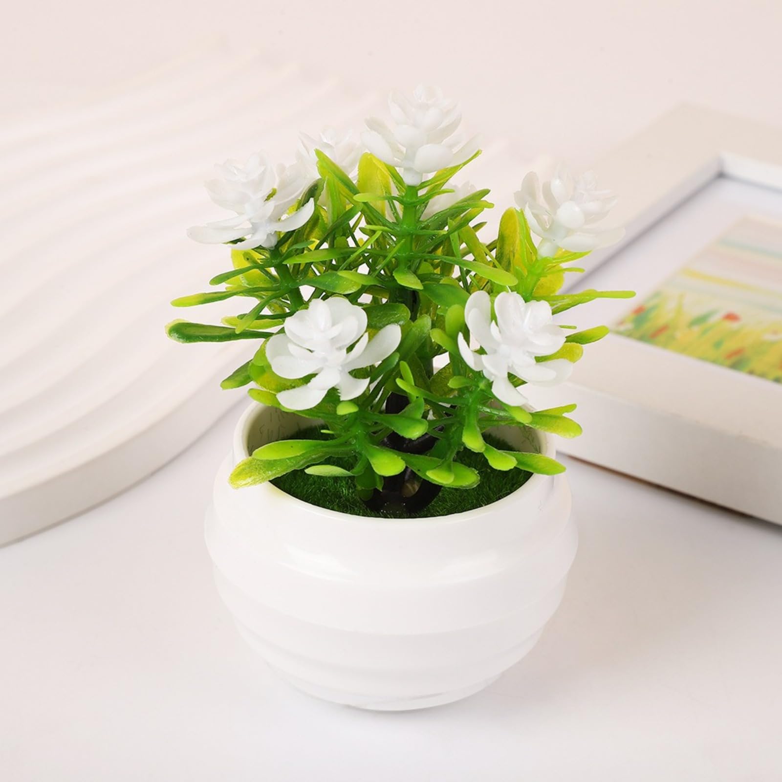 LWYTSWXKP Creative Lotus Simulation Potted Ornament