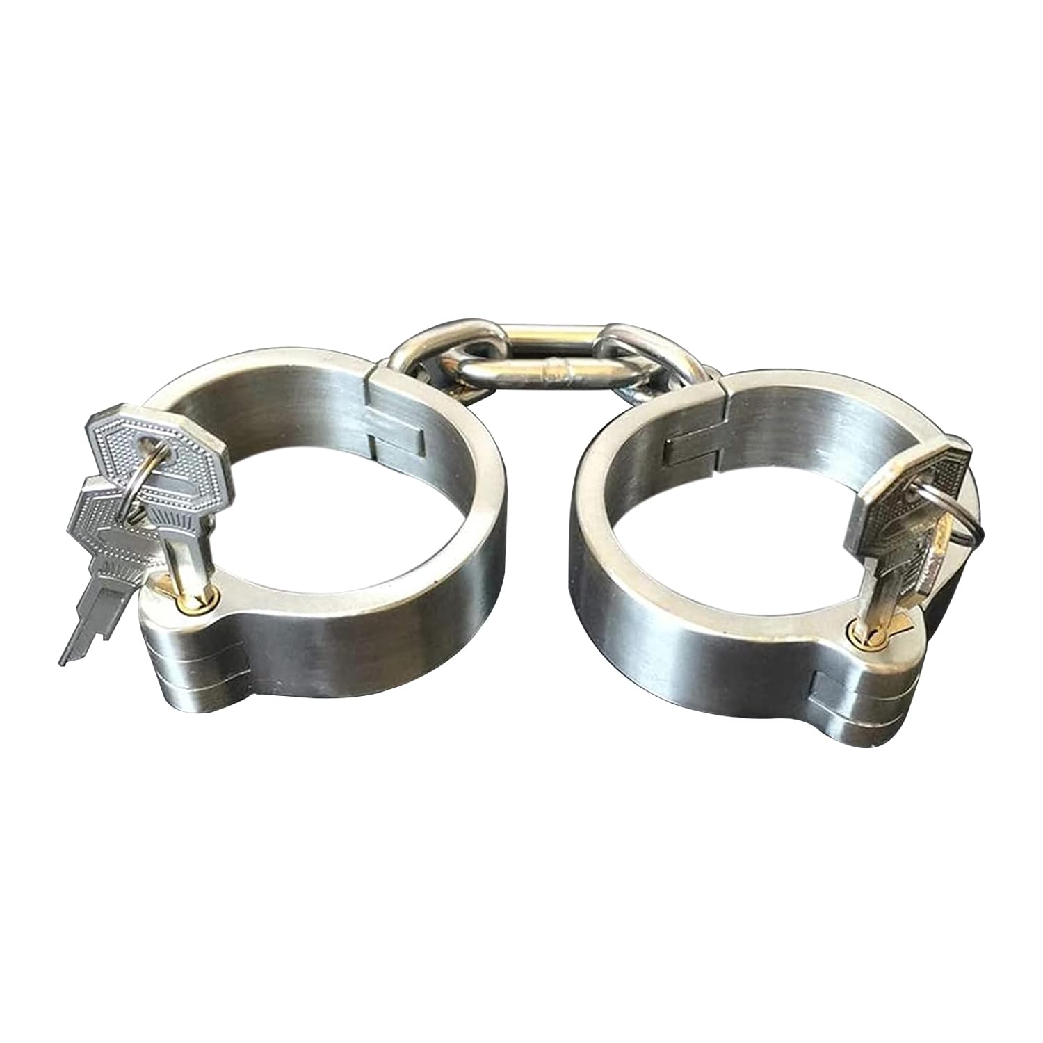 Erotische Metall Sex Handschellen mit Schlüssel, 1 Paar SM Bondage Hand Manschette/Handcuffs Fetisch Slave Restraint Sex Spielzeug für Männer Frauen Cosplay Erwachsene Spiel,Mann 6.5 * 5.3cm
