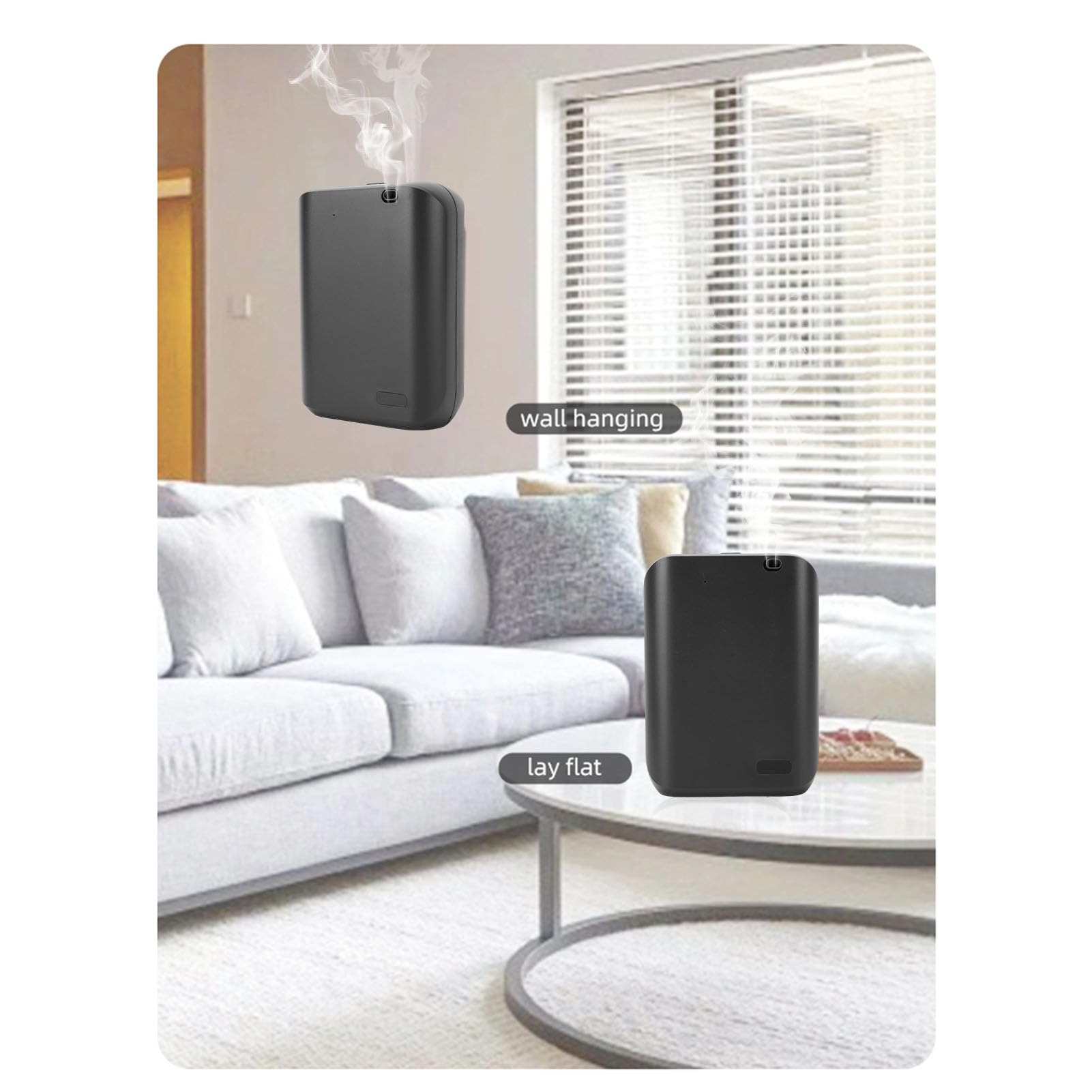 Diffusore di Profumo Professionale, 150ml Macchina per Profumazione Ambienti, Smart Diffusore Aromi con APP, Silenzioso Profumatore per Hotel Commerciale (Black)