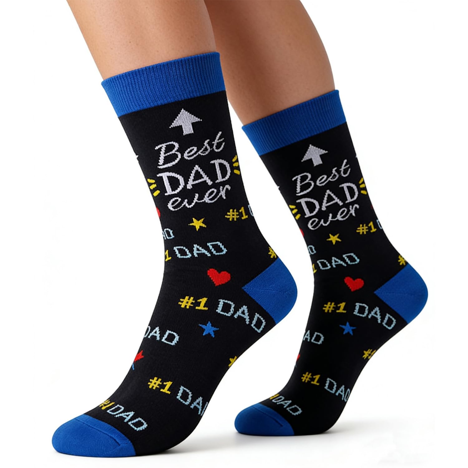 Yunvisty Fathers Day Dad Gifts from Daughter Son Dad Socks Golf Gifts Mens Socks Father Day Funny Gift Ideas for Daddy Birthday Christmas Presents Stocking Stuffers for Men Husband and Daddy