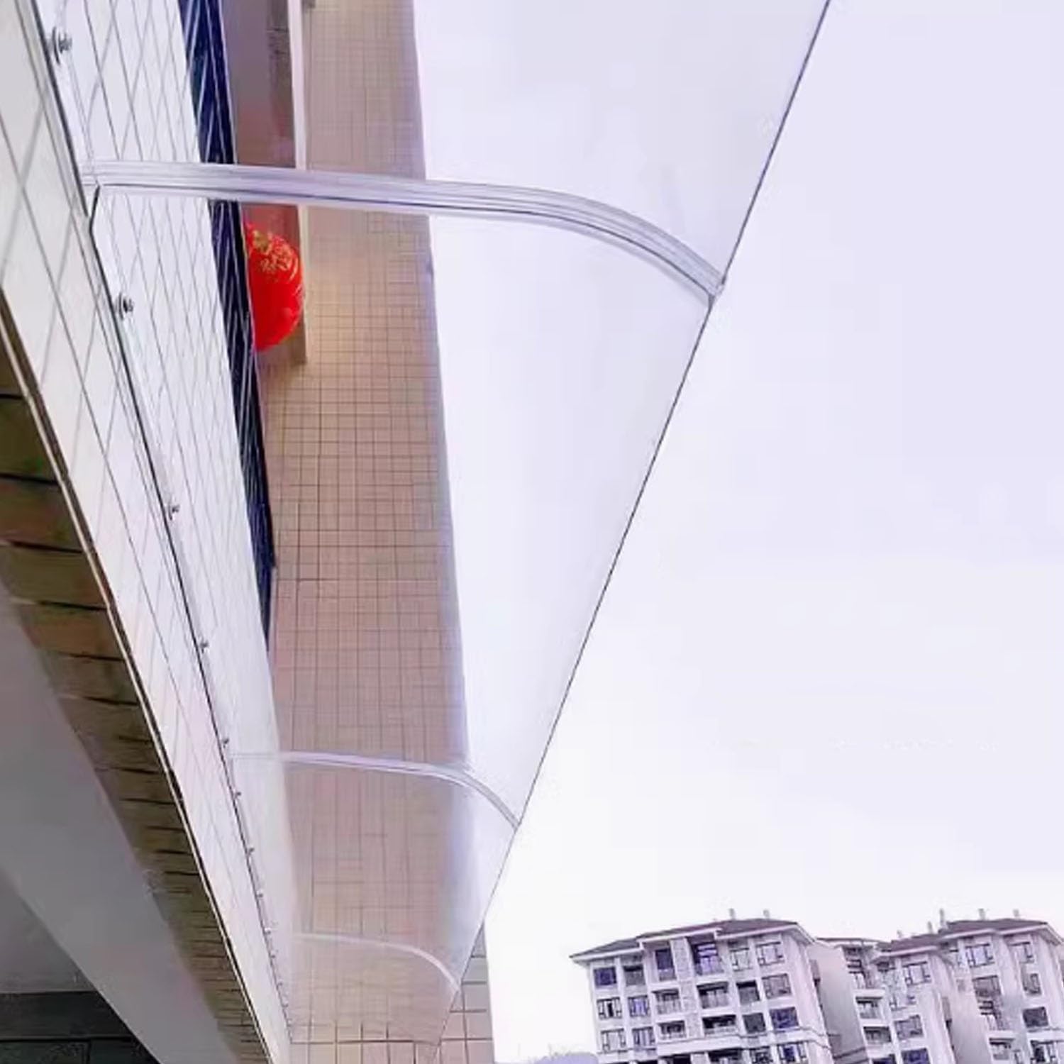 Window Awning Front Door Canopy UV Rain Snow Protection Rain Shelter Cover 15.7 19.6 23.6 31.5 35.4 39.4 43.3 47 in Awning Canopy for Outdoor Patio Porch Roof(40cm)