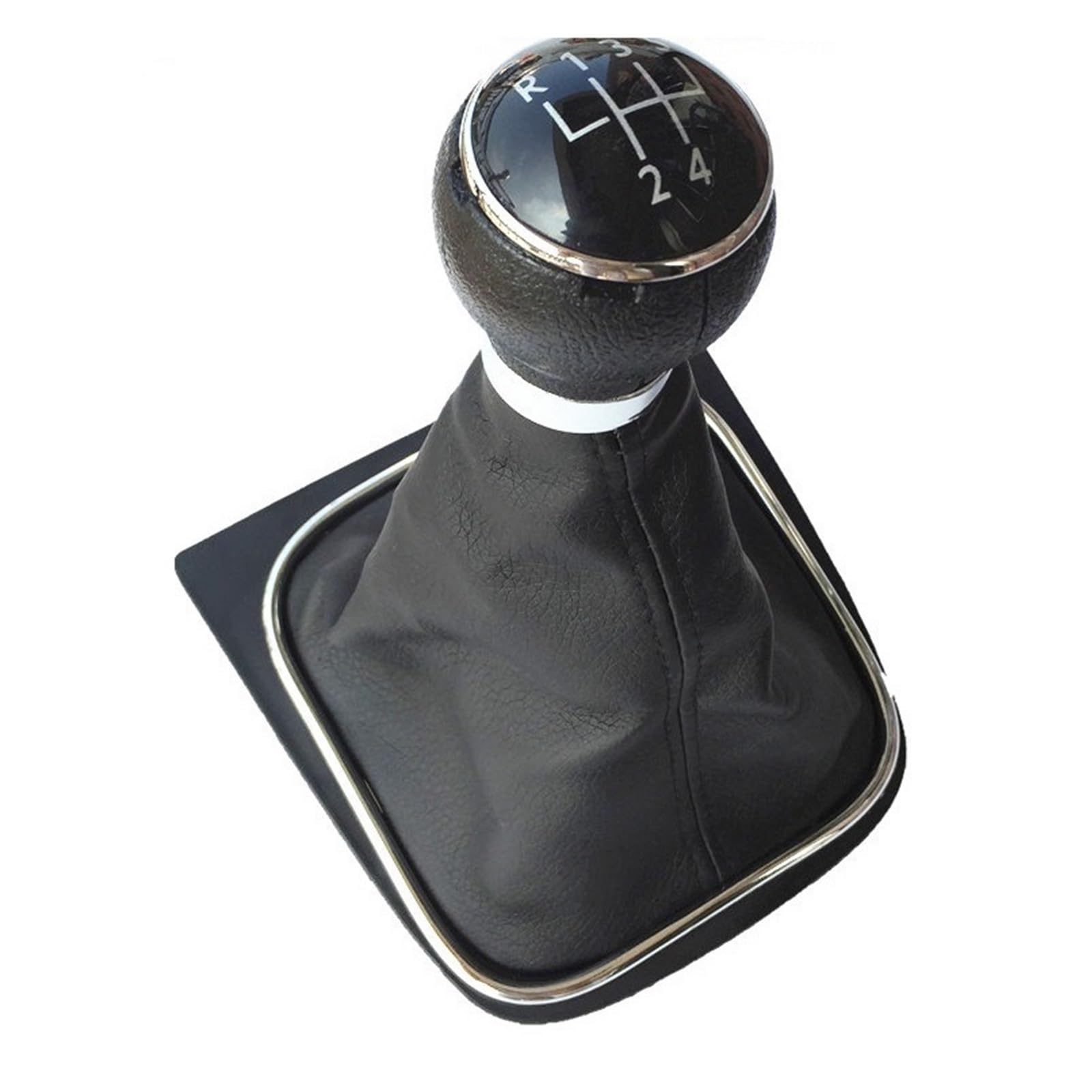 Rbevcrr B0086 Car Shift Lever Knob For Vw For Golf 5 6 V Mk5 Mk6 For Jetta R32 For Gti 2004-2014 5/6 Speed Gear Shift Knob Gearstick Gaiter Boot Stick Shifter Pen(B0086)