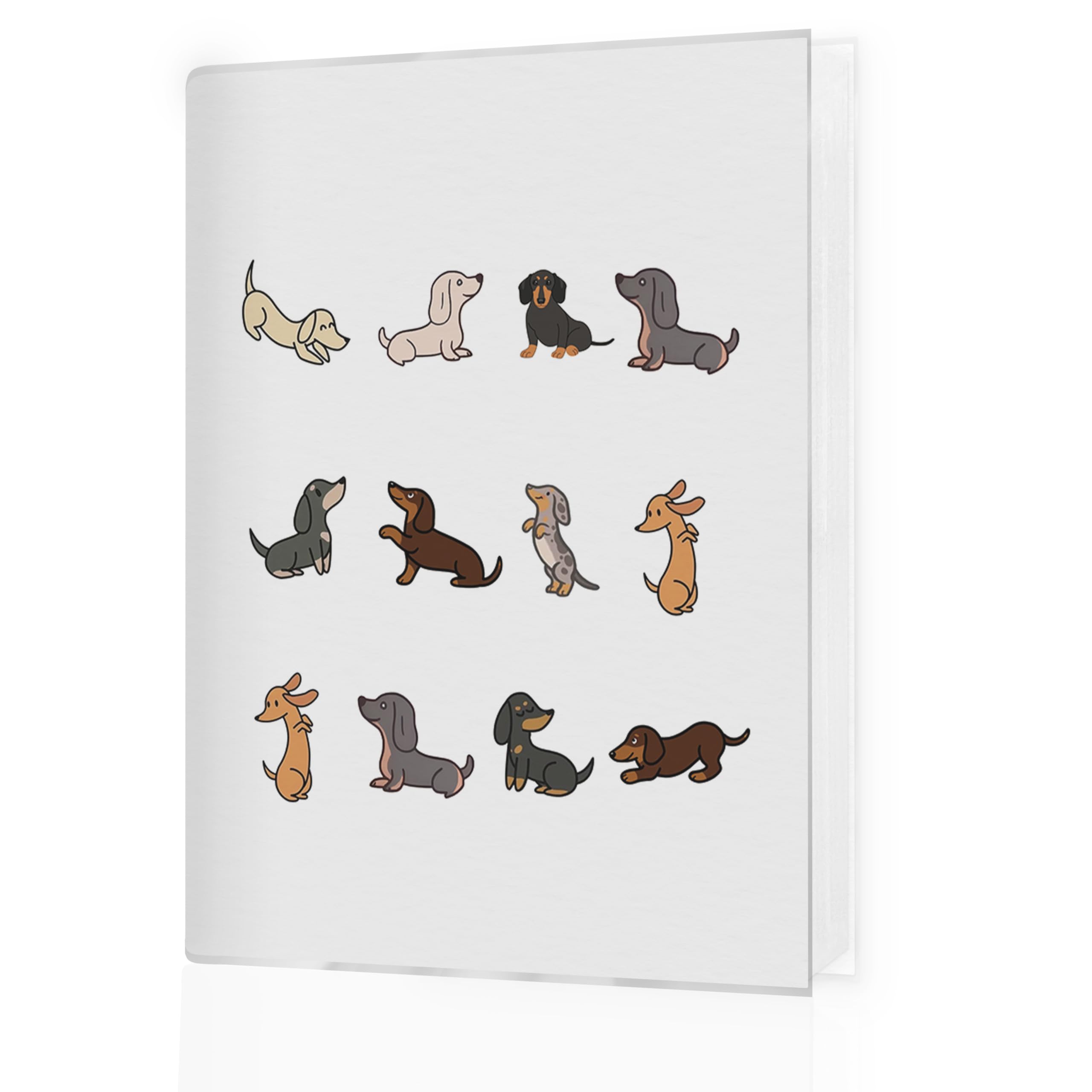 Álbum de fotos de perro 4x6 para 36 fotos de perro salchicha pequeño