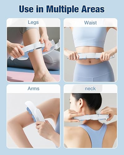 Miniatura 5 de bedee Herramienta de masaje para celulitis, masajeador de drenaje linfático, herramienta de masaje fascista para brazos, piernas, estómago, azul