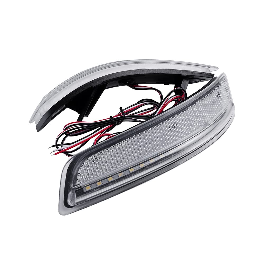 Amazon.co.jp: 2個LEDリアバンパーリフレクターテールストップブレーキ