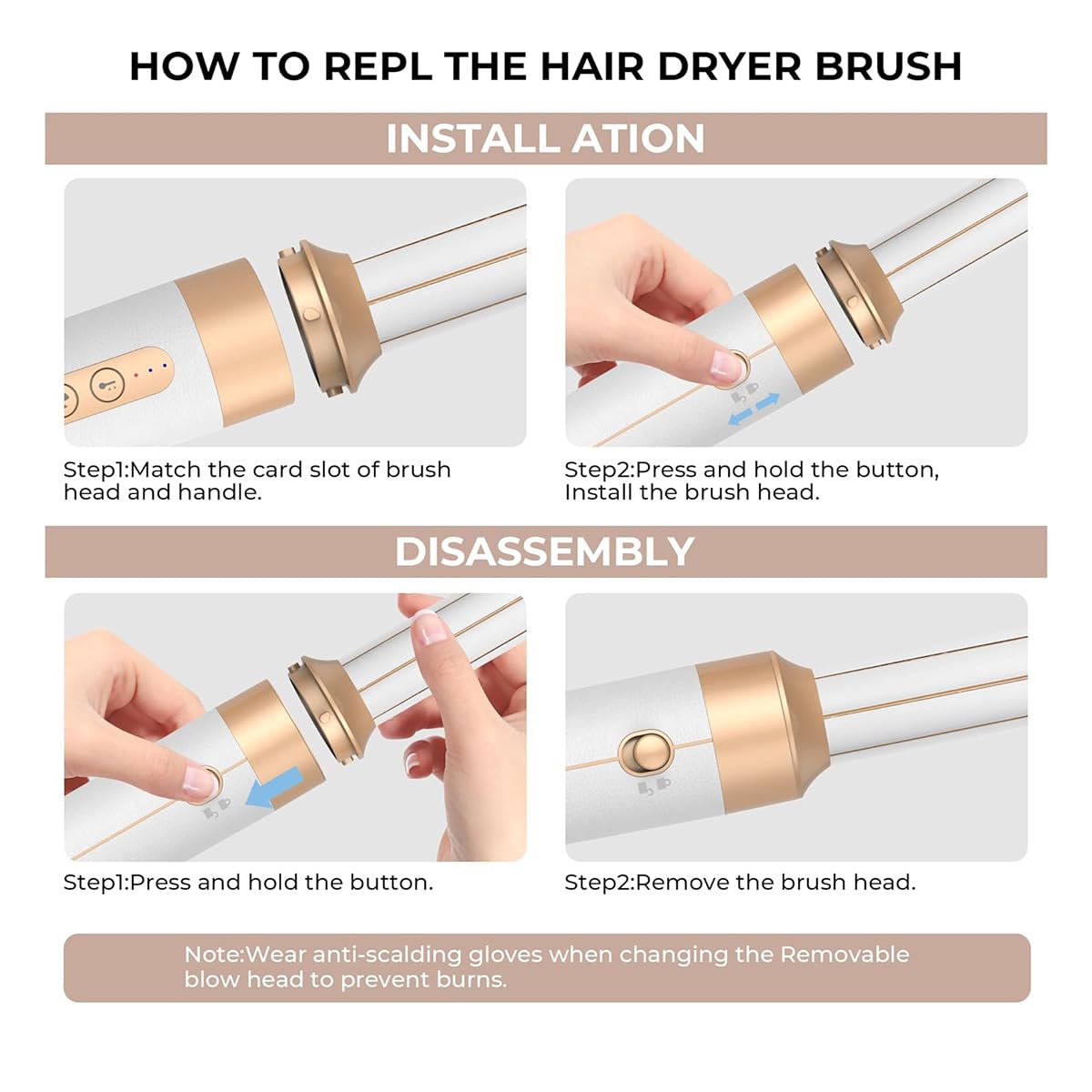 Hot Air Styler 7 en 1 – Secador de Pelo Profesional con Motor 110,000 RPM, Rizador con Efecto Coanda, Tecnología Iónica y 7 Cabezales Intercambiables