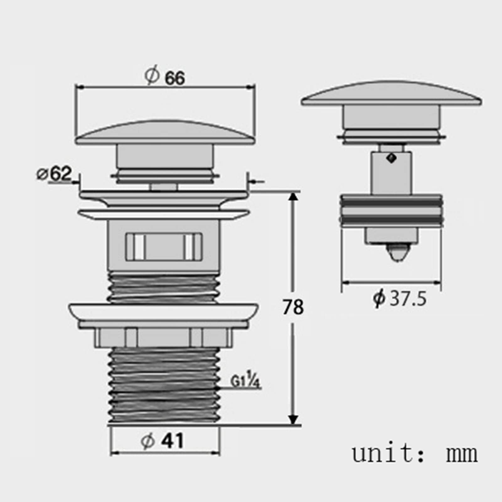 Scarico per lavandino del bagno, nero, scarico pop-up per lavello con troppopieno, kit di scarico pop-up per lavello da bagno, scarico pop-up che fissa il lavandino 1/4, ottone, scarico del