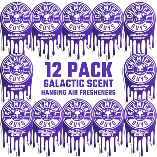 Chemical Guys, Hanging Air Fresheners, Galactic Scent, 12 Pack, for Cars - image 1