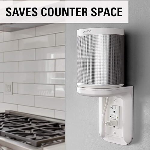 Miniatura 3 de Sanus Soporte de altavoz para estante de salida, estante resistente con capacidad para dispositivos de hasta 10 libras, la instalación de bricolaje