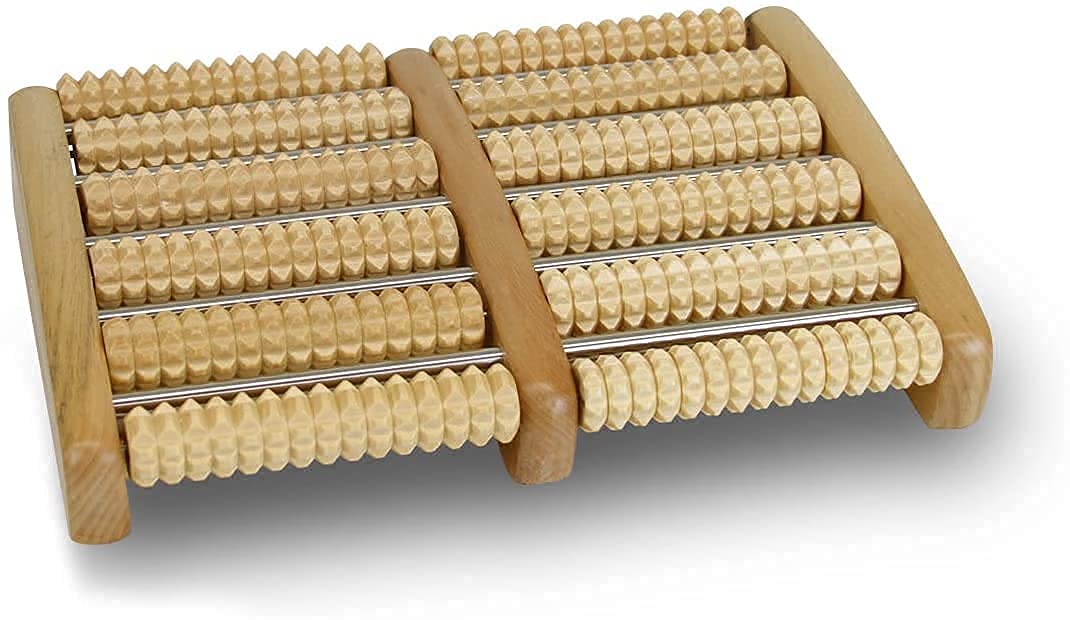 Krupanidhi Wooden Roller Foot Massager Body Stress Buster & Accupressure Point Device Relaxation Health Care Product Foot Massager and Legs Pain Relief Massager | Set of 1 | Wooden Krupanidhi Wooden Roller Foot Massager Body Stress Buster & Accupressure Point Device Relaxation Health Care Product Foot Massager and Legs Pain Relief Massager | Set of 1 | Wooden