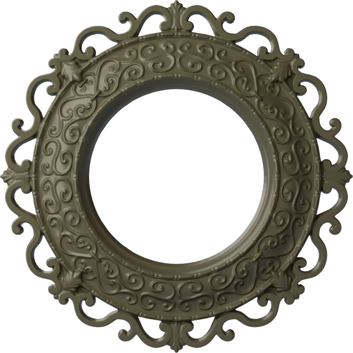 13 1/4"OD x 6 5/8"ID x 1 1/8"P Orrington Ceiling Medallion (Fits Canopies up to 6 5/8"), Hand-Painted Athenian Green — Amazon image 26