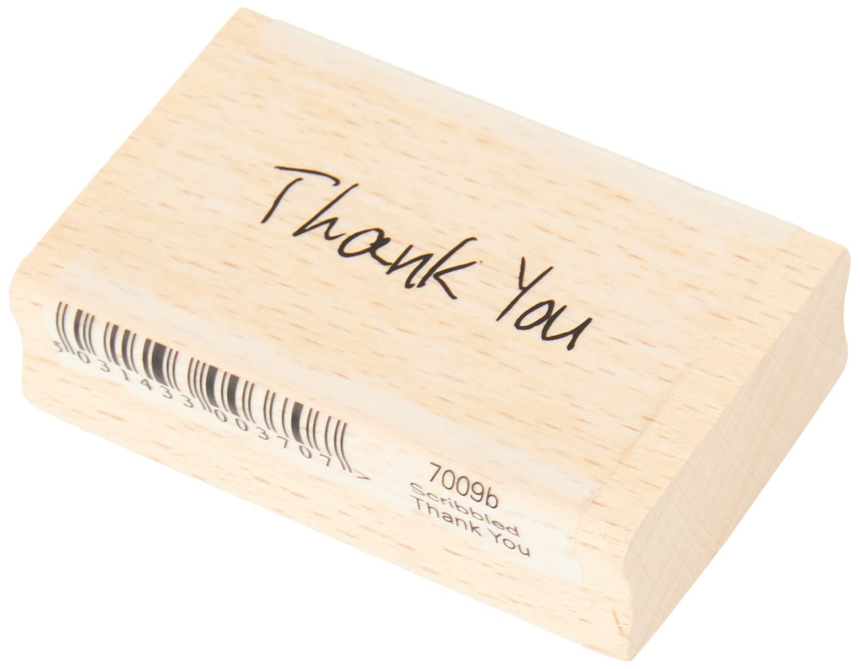 Art Stamps 7009B Scribbled Thank You Stamp, Black
