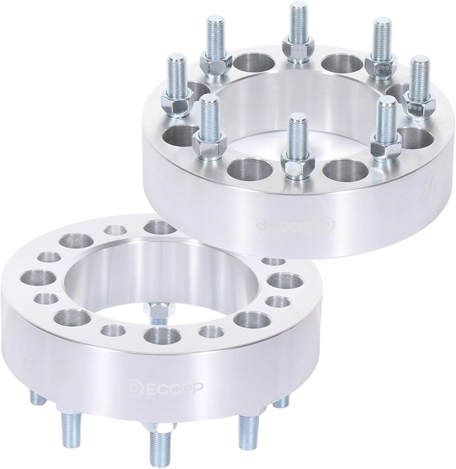 ECCPP 8x6.5 to 8x6.5 Wheel Spacers 2inch 8x165.1mm 9/16 130mm for 1978-2002 for ford E-250 Econoline |1978-2000 for ford E-350 Econoline |1978-1998 for ford F-250