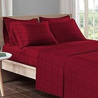 Vista 1 de Pizuna Sábanas de algodón de fibra larga de 300 hilos, sábanas de satén suave con bolsillo profundo de 15 pulgadas