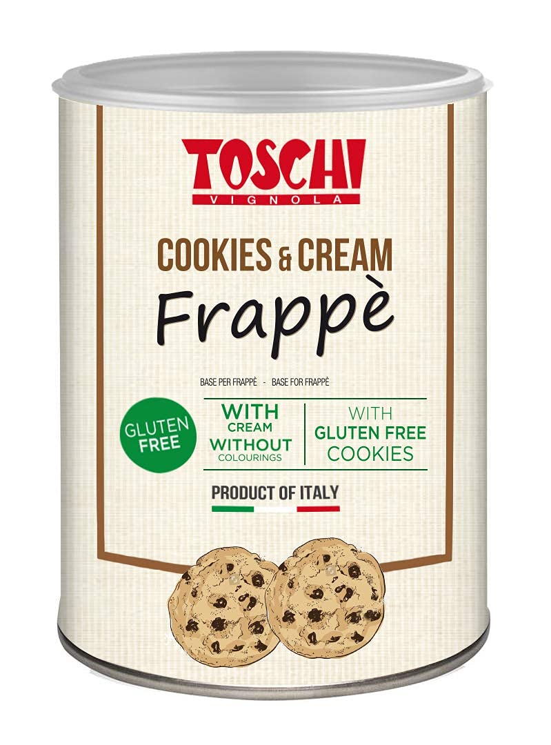 Frappè al Biscotto e Panna Toschi, base in polvere 1,2 Kg per la preparazione di 25/50 Bicchieri di Frappè