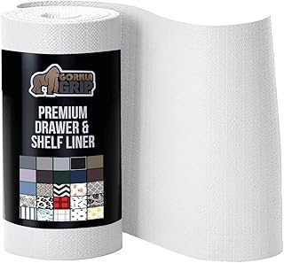 Sponsored Ad - Gorilla Grip Slip Resistant Drawer and Shelf Liner, Non Adhesive Water Resistant, Easy Clean and Trim, Smoo...