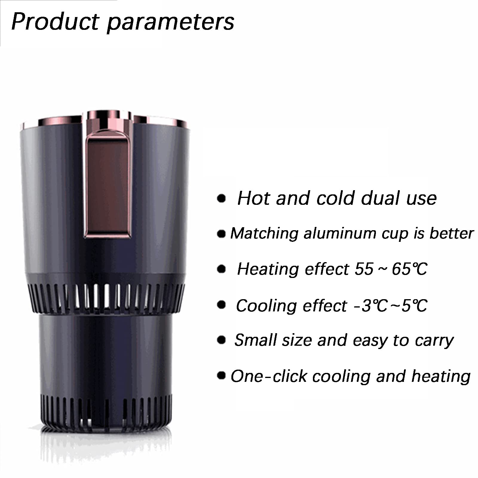 Refrigeratore elettronico per Bottiglie di Birra ghiacciata e Vino per Auto, Mini refrigeratore Portatile per Riscaldamento rapido di Tazze, Frigorifero da Tavolo a Raffreddamento
