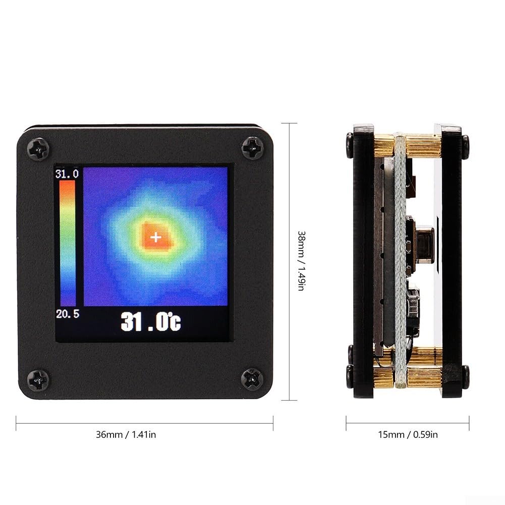 Cámara termográfica, cámara de imagen térmica infrarroja portátil de mano, distancia máxima de detección de 7 metros, sensor térmico infrarrojo alimentado por USB, Portátil Camara Termica Mini