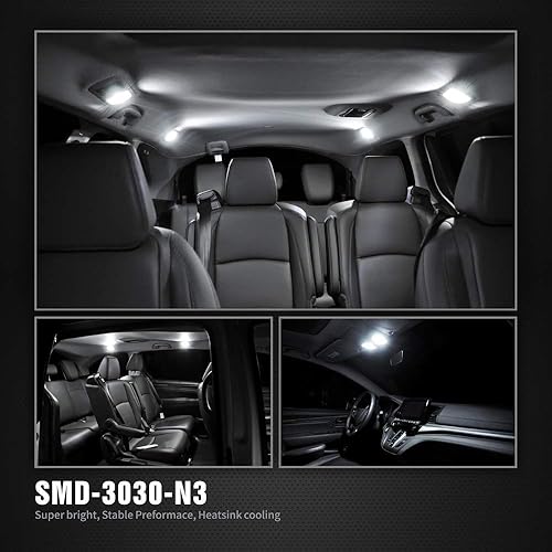 Miniatura 6 de Ahorre el paquete combinado de bombillas interiores SIRIUSLED N3 LED 10% para el coche/camión de la marca de los E.E.U.U