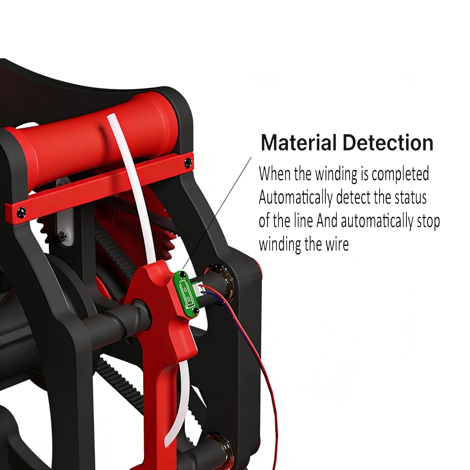 Rebobinador eléctrico de bobina, bobinador automático de filamento 3D con función de arranque y parada inteligente, capacidad de bobina de 1 kg para bobinado de alta eficiencia en impresión 3D y