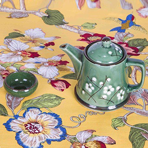 Unitendo Bohemia Mediterranean Style Tablecloths/Table Cloth Retro Colorful Floral Table Cover For Dining Table,Furniture Cover For Home Decor, 55"X104". #TOP5