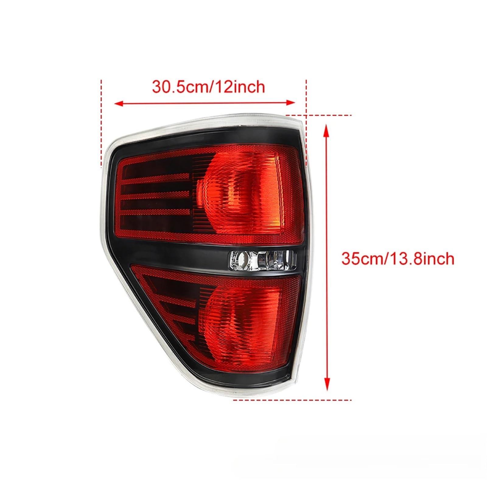 Lampa tylna zespolona Pasuje do samochodów dostawczych Ford F-150 z lat 2009-2014. Zestaw tylnych świateł hamowania.(1 Pair Black)
