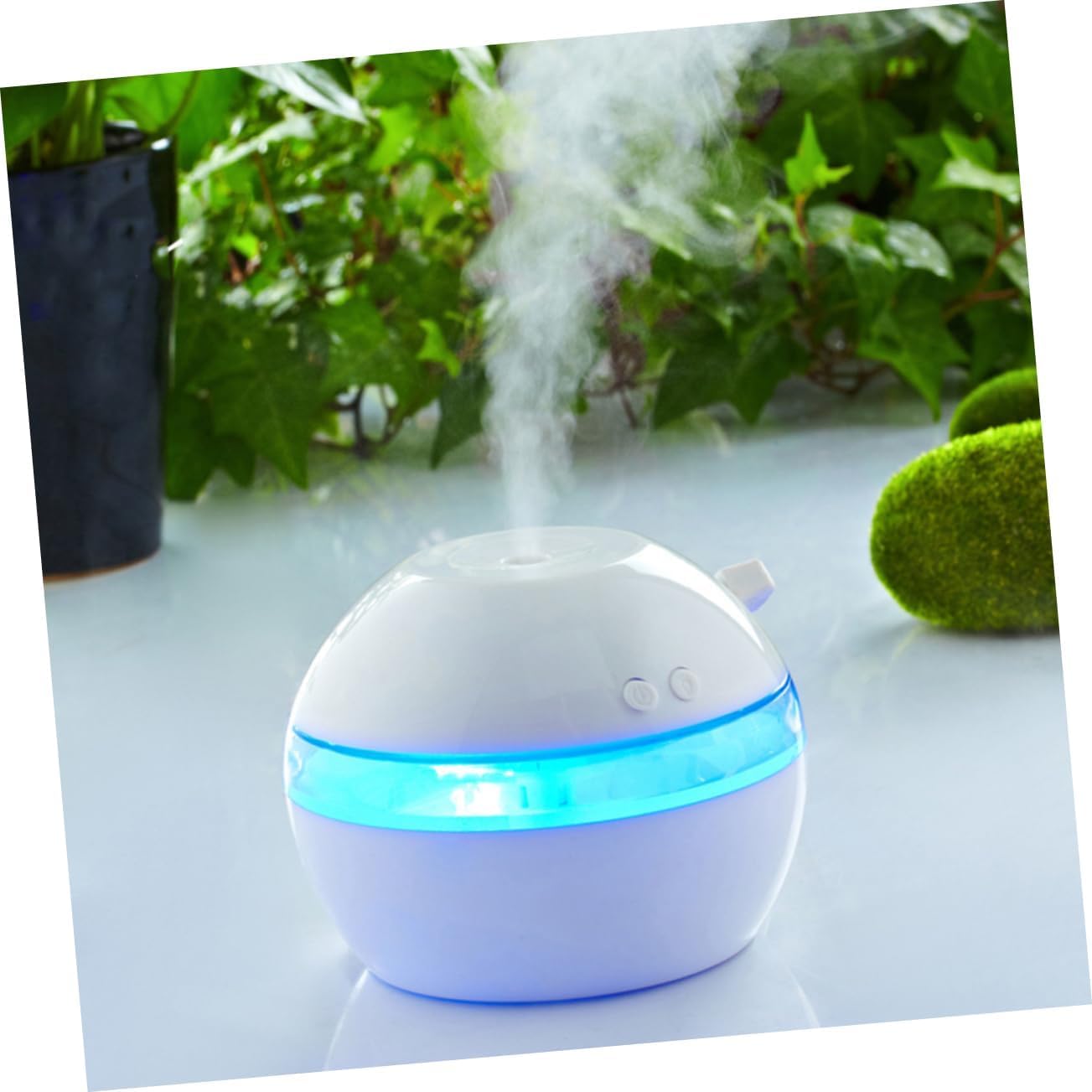 Domésticos 2 uds Mini humidificador difusor de Aroma humidificador silencioso humidificador de Niebla portátil Blanco