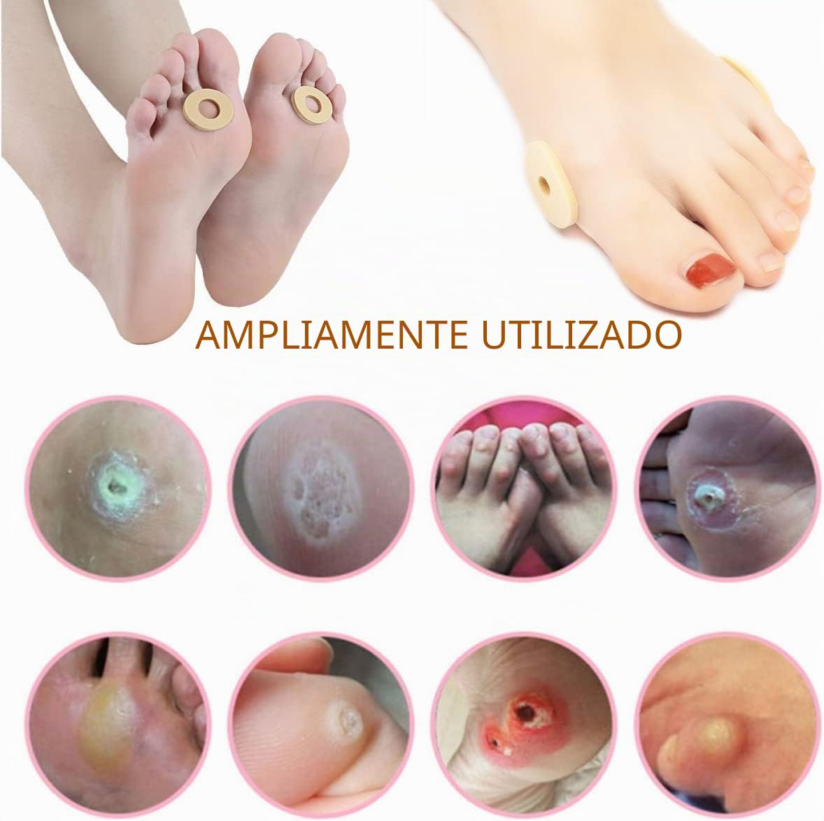 Cojines de Maíz,90 PCS Yeso de Maíz Almohadillas de Maíz Autoadhesivas Pegatina para Zapatos Almohadillas de Callo de Espuma de Látex Suave Antifricción Reducen el Dolor de Pies y Talón