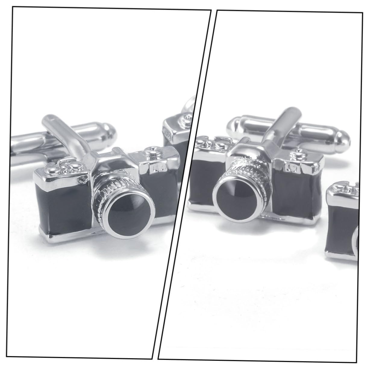 Healeved Manschettenknöpfe für Herren im Kamera Design mit Geschenkbox Dekorative Cuff Studs für Formelle und Lässige Anlässe Verarbeitet und Langlebig