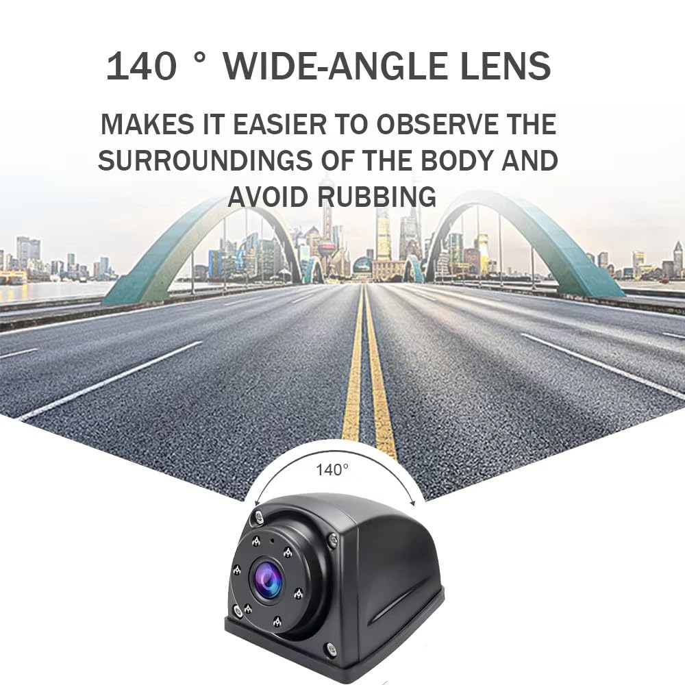 Marcha Atrás Cámara Visión Trasera para camión RV autobús cámara visión Lateral Resistente AHD 1080P 5 IR LED visión Nocturna cámara de estacionamiento Impermeable