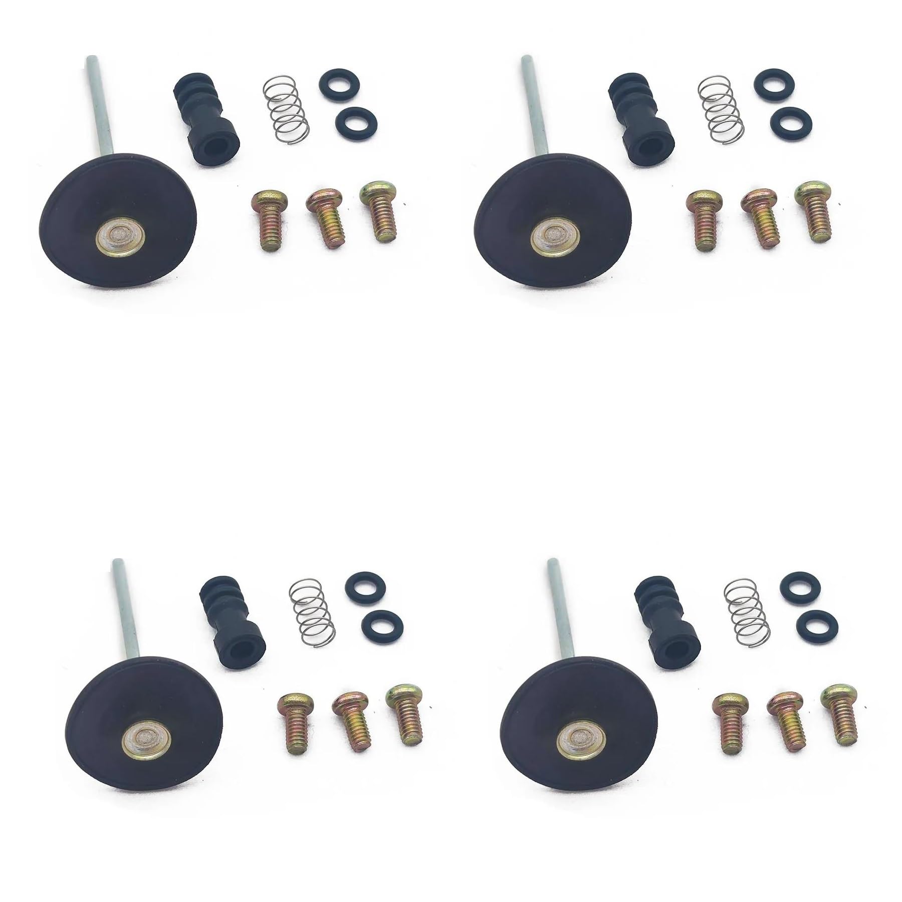 Kit De Reparación Reconstrucción Carburador Motocicleta para YP250 VP300 VP YP 300 250A Majesty 125 180 250 Diafragma Membrana Herramientas Riparazione Carburador(4 Juegos)