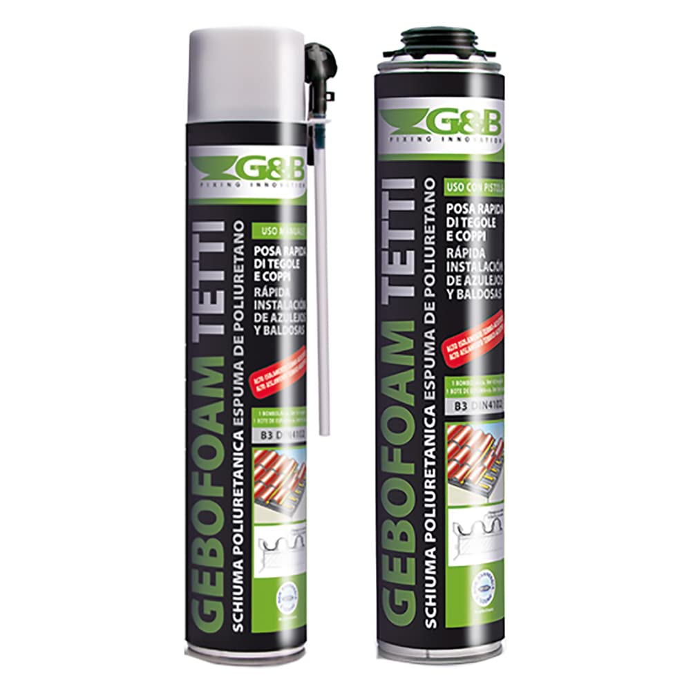 SCHIUMA POLIURETANICA TEGOLE E COPPI GEBOFOAM ml 750 tipo S - manuale
