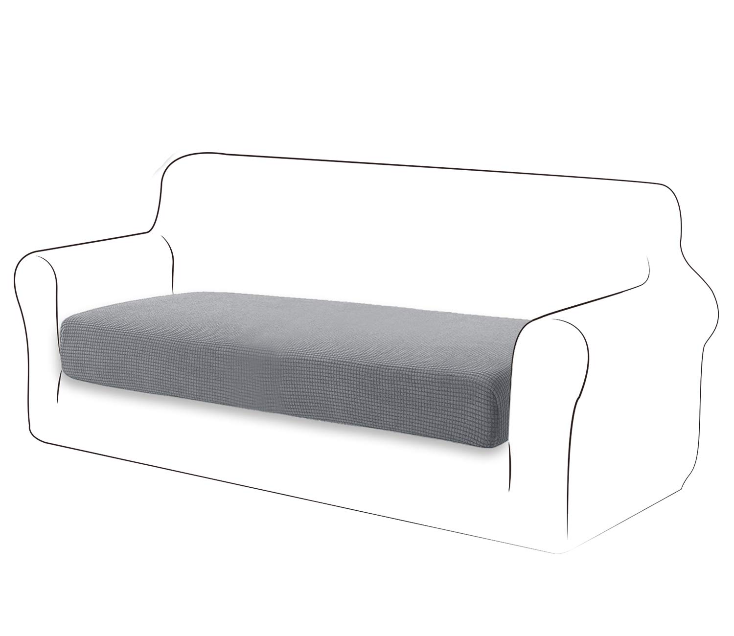 TIANSHU Bezüge für Sofa-Sitzkissen, dehnbar, rutschfest, ela