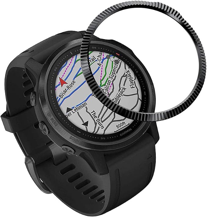 KOMI Anello lunetta compatibile con Garmin Fenix 6S / 6S PRO Smart Watch,  in acciaio inox anti graffio protezione lunetta Styling cerchio adesivo  (B01) : Amazon.it: Elettronica
